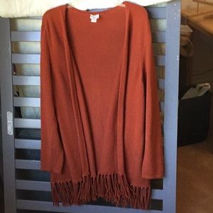 Open front sweater